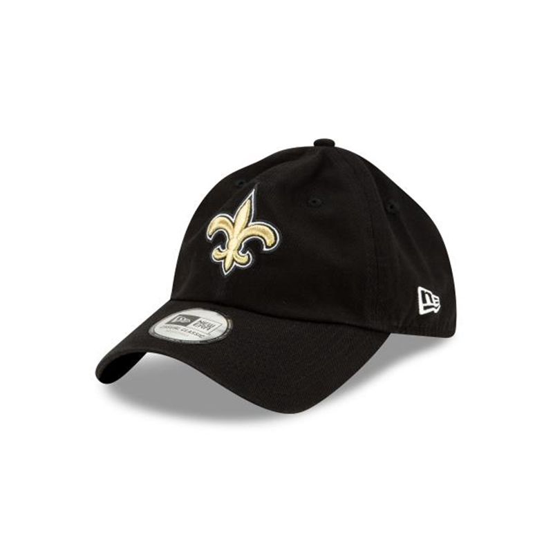 NFL New Orleans Saints Casual Classic Adjustable (LCA4061) - Black New Era Caps